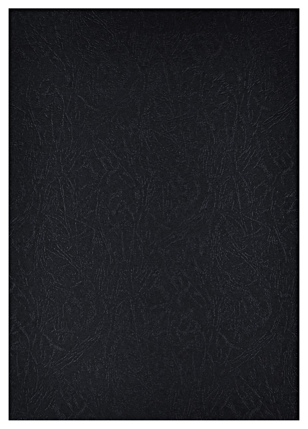 Обложки для переплета картонные, текстура: кожа, А3, черный