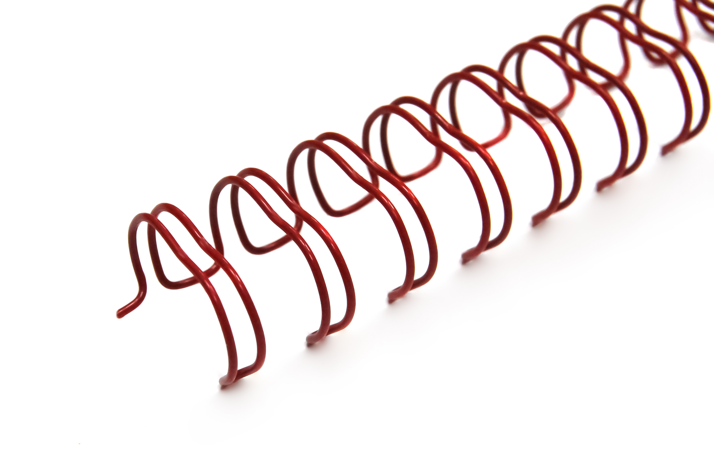 Пружины металлические, А4, 9,5мм (3/8"), красные, 100шт. в упаковке
