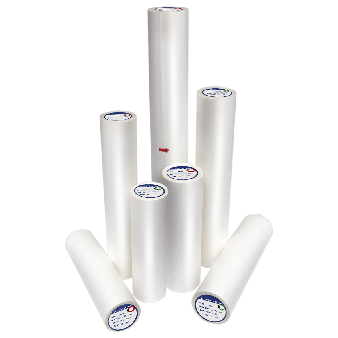 Пленка для двухстороннего ламинирования, глянцевая, 250мкм, ширина 457мм, длина намотки 50м, диаметр втулки 1" (25 мм), LF