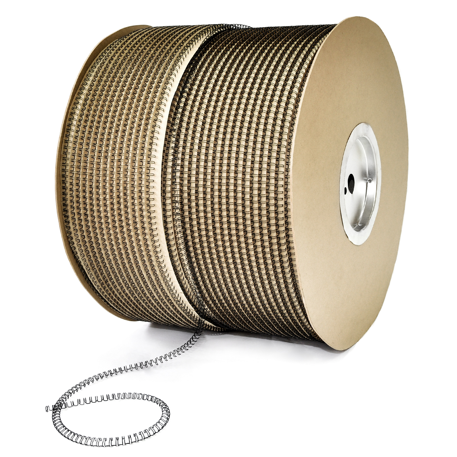 Пружины в бобинах 22,2мм (7/8") до 180 лст, 5 700 петель, черные, шаг 2:1