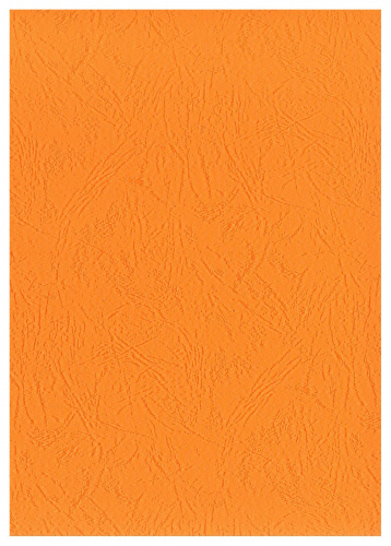 Обложки для переплета картонные, текстура: кожа, 230г/м2, А4, оранжевый