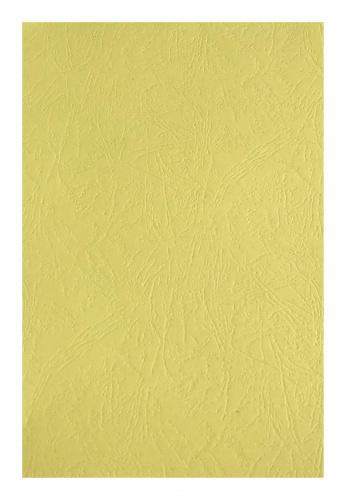 Обложки для переплета картонные, текстура кожа, 230г/м2, А3, светло-желтый