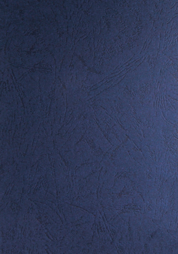 Обложки для переплета картонные, текстура кожа, 230г/м2, А4, синий индиго