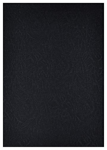 Обложки для переплета картонные, текстура кожа, 230г/м2, А4, черный