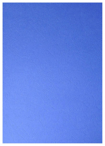 Обложки для переплета картонные, текстура кожа, 230г/м2, А4, синий